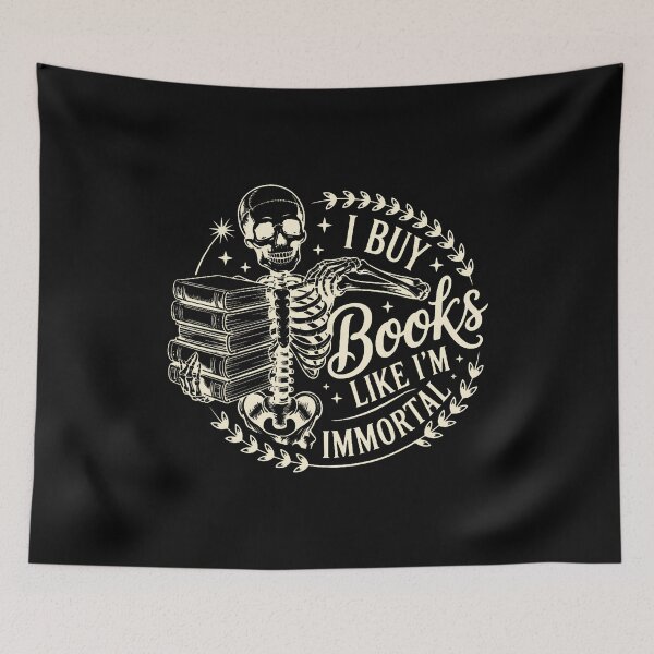 Item preview, Reading Book Lover Skeleton I Buy Books Like I'M Immortal designed and sold by JosephineCathy.