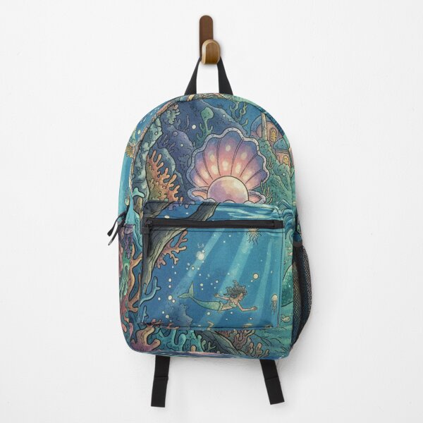 Item preview, Mermaid Underwater Kingdom Fantasy Illustration – Magical Ocean Art designed and sold by NaevaArt.