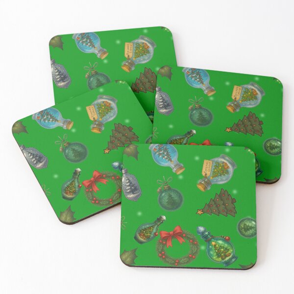 Item preview, Evergreen Essence – Cozy Fantasy Holiday Seamless Pattern designed and sold by AlcheArtsStudio.