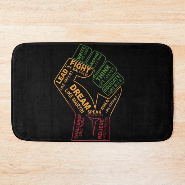 Item preview, Dream Like Martin Fight Like Malcolm Lead Like Harriet - Black History Month Fist Typography designed and sold by TheOneOff.