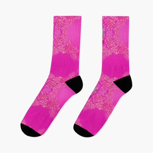 Item preview, AI robot foliage pattern print in pretty pink designed and sold by SueKnox.