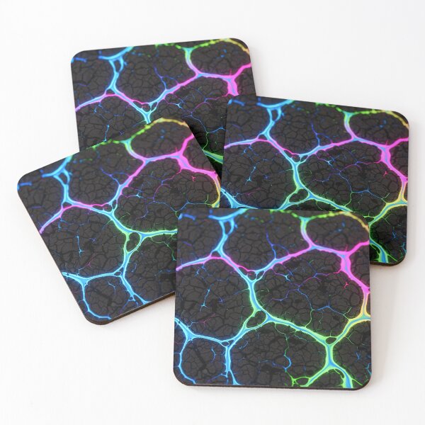 Item preview, Neon Crackle Cells designed and sold by Kaleidoscope Print.