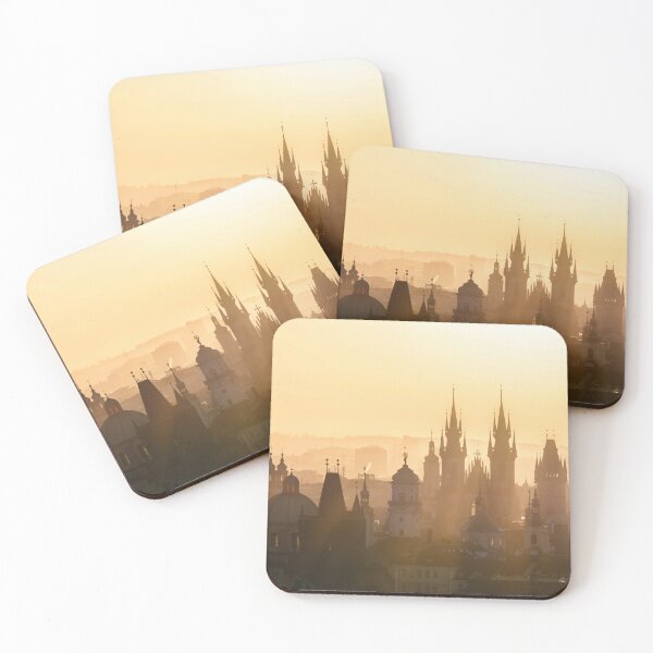 Item preview, Prague skyline at sunrise designed and sold by Mauswohn.