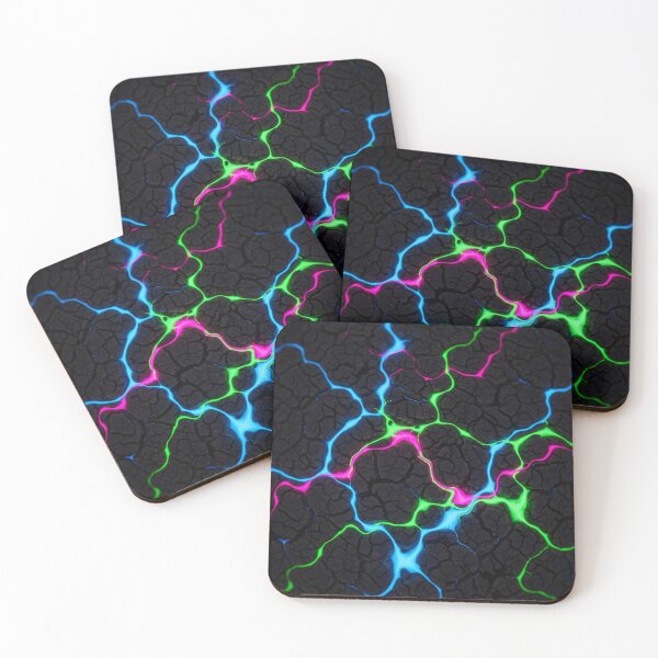 Item preview, Electric Neon Crackle designed and sold by Kaleidoscope Print.