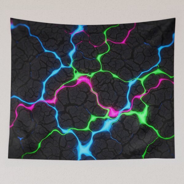 Item preview, Electric Neon Crackle designed and sold by Kaleidoscope Print.
