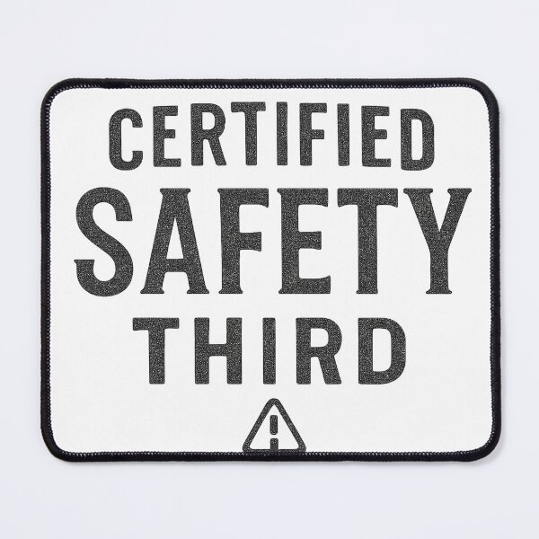 Item preview, Certified Safety Third Bold Slogan Design designed and sold by Taylor Bb.