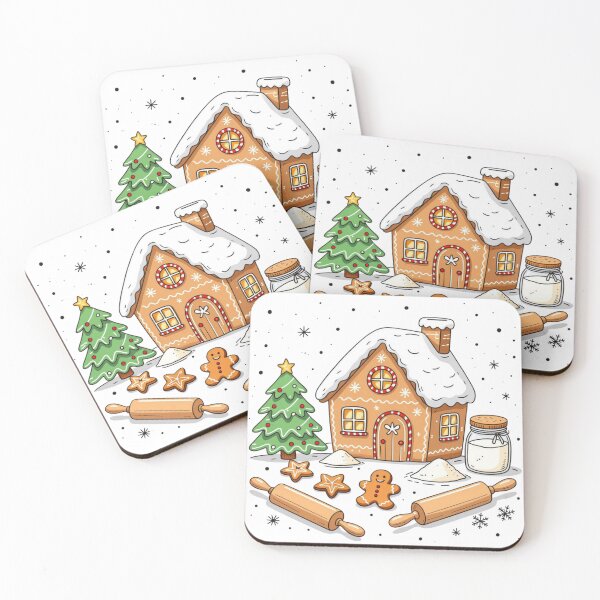 Item preview, Cozy Gingerbread Christmas Baking Scene designed and sold by Icestyle06.