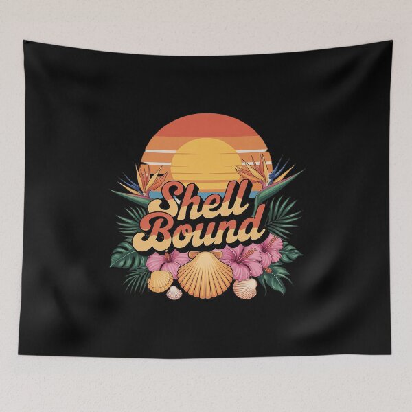 Item preview, Shell Bound Tropical Sunset Floral Harmony designed and sold by JaskconLIfe23.