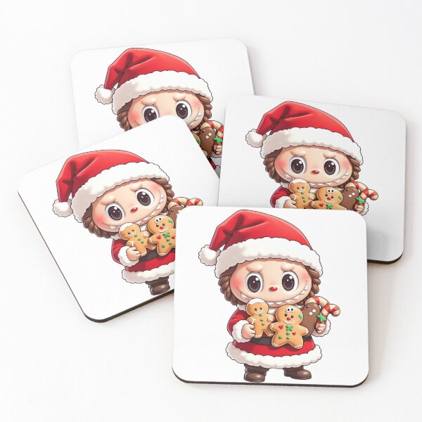 Item preview, Labubu the Monster Christmas Cookies – Cute Holiday Gingerbread Character Illustration designed and sold by violetteskyart-vioart.