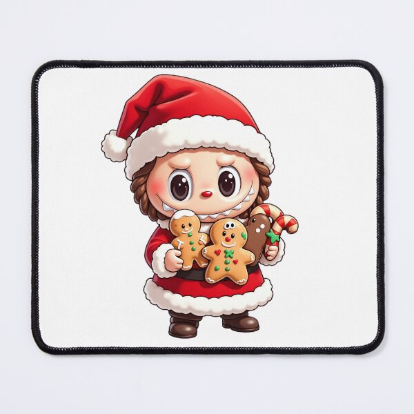 Item preview, Labubu the Monster Christmas Cookies – Cute Holiday Gingerbread Character Illustration designed and sold by violetteskyart-vioart.