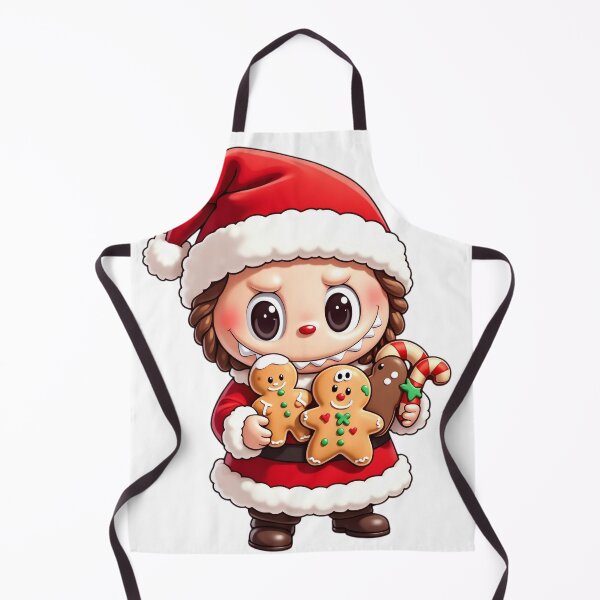 Item preview, Labubu the Monster Christmas Cookies – Cute Holiday Gingerbread Character Illustration designed and sold by violetteskyart-vioart.
