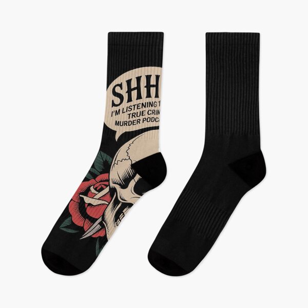 Item preview, Shhh I’m Listening to True Crime Podcasts Distressed designed and sold by JaskconLIfe23.