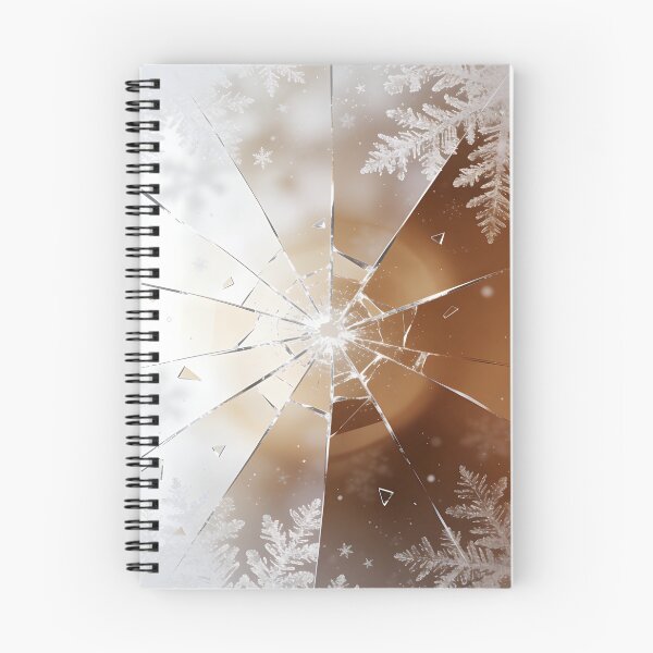 Item preview, Dramatic Shattered Mirror Snowflake Abstract Winter Aesthetic Art designed and sold by Cherrydora.