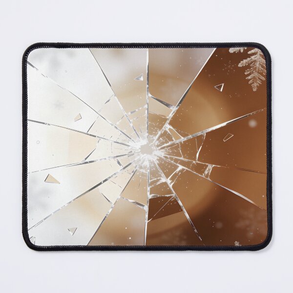 Item preview, Dramatic Shattered Mirror Snowflake Abstract Winter Aesthetic Art designed and sold by Cherrydora.