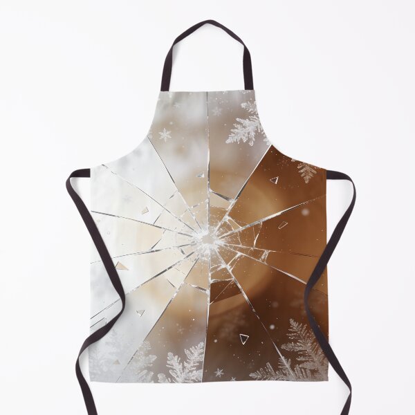Item preview, Dramatic Shattered Mirror Snowflake Abstract Winter Aesthetic Art designed and sold by Cherrydora.