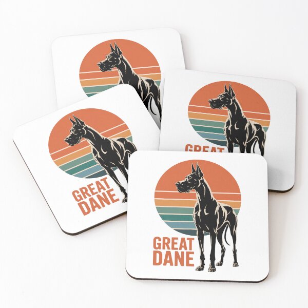 Item preview, Great Dane Dog 60s 70s Sunset designed and sold by AsteriskDatBArt.