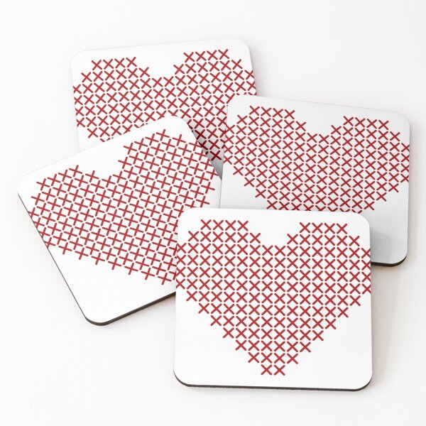 Item preview, cross stitch heart designed and sold by sweetb3rry.