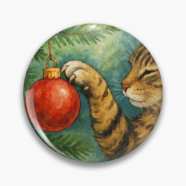 Item preview, Here Comes Santa Claws – Cheeky Tabby Cat Christmas Mischief designed and sold by EmeraldeaDesign.