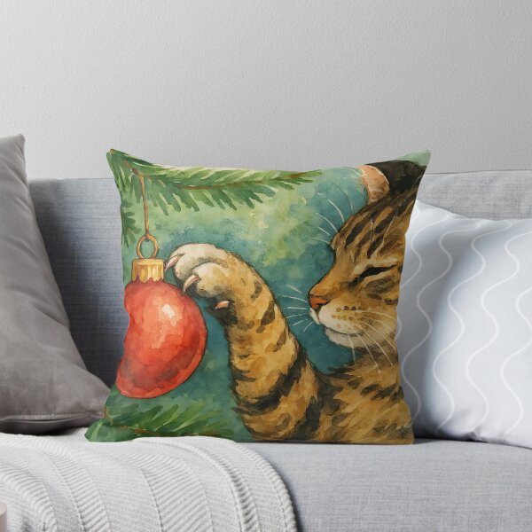 Item preview, Here Comes Santa Claws – Cheeky Tabby Cat Christmas Mischief designed and sold by EmeraldeaDesign.