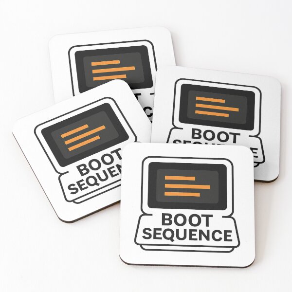 Item preview, BOOT SEQUENCE - Minimalist Retro Computer Symbol designed and sold by MKreative Studio.