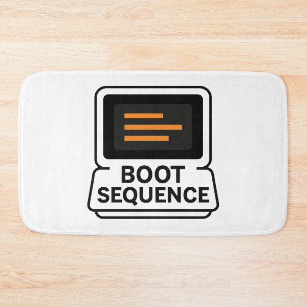 Item preview, BOOT SEQUENCE - Minimalist Retro Computer Symbol designed and sold by MKreative Studio.