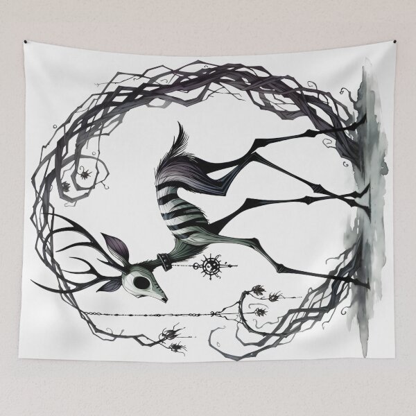 Item preview, Gothic Watercolor Fawn Dark Fantasy designed and sold by RubisLeaf.