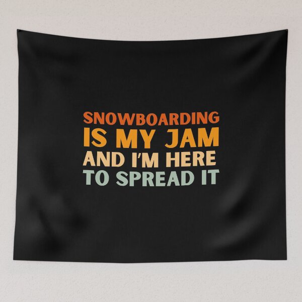 Item preview, Snowboarding Is My Jam Funny Colorful Snowboard Lover designed and sold by StrideSuccess.