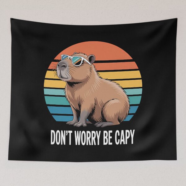 Item preview, Rodent Funny Capybara Dont Be Worry Be Capy designed and sold by AsteriskDatBArt.