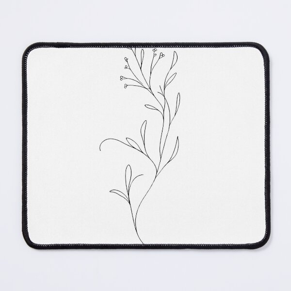 Item preview, Minimal Wildflower Line Drawing designed and sold by oynipshop.