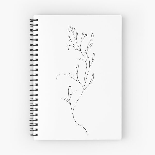 Item preview, Minimal Wildflower Line Drawing designed and sold by oynipshop.
