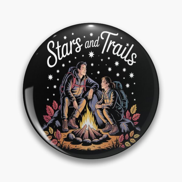 Item preview, Stars And Trails Campfire Tales Under The Night Sky Hiking Adventure designed and sold by StuffNestie.
