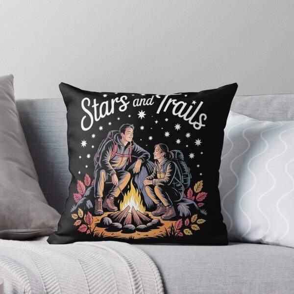 Item preview, Stars And Trails Campfire Tales Under The Night Sky Hiking Adventure designed and sold by StuffNestie.