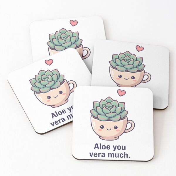 Item preview, Kawaii Aloe Vera Plant Pun designed and sold by k3rstman1.