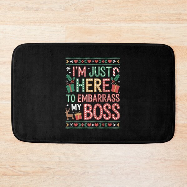 Item preview, I'M Just Here To Embarrass My Boss Office Ugly Christmas designed and sold by Elenasriveras.