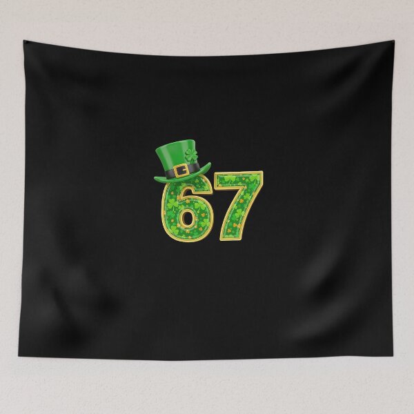 Item preview, 67 Funny Six Seven Gen Meme St. Patricks Day 6 7 Hat Kids designed and sold by Intomindfood.