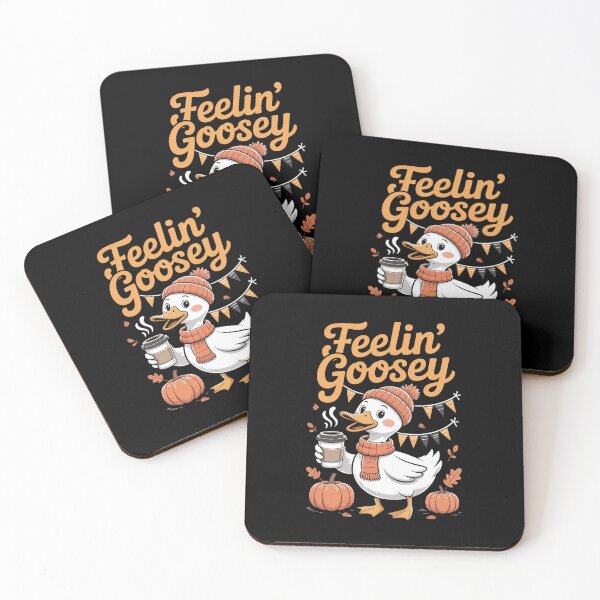 Item preview, Silly Goose Autumn Goose Fall Feelin Goosey Coffee & Books designed and sold by JaskconLIfe23.