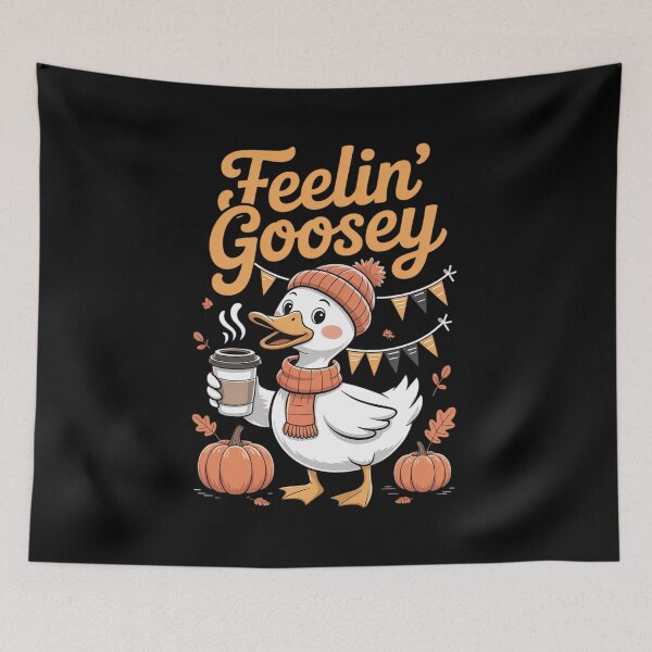 Item preview, Silly Goose Autumn Goose Fall Feelin Goosey Coffee & Books designed and sold by JaskconLIfe23.