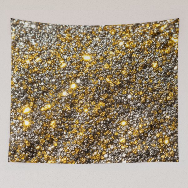 Item preview, Gold Silver Sparkle Field designed and sold by Kaleidoscope Print.