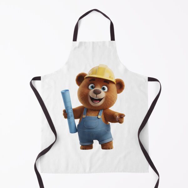 Item preview, Construction Bear Architect With Blueprints 3D Cartoon designed and sold by vk09.