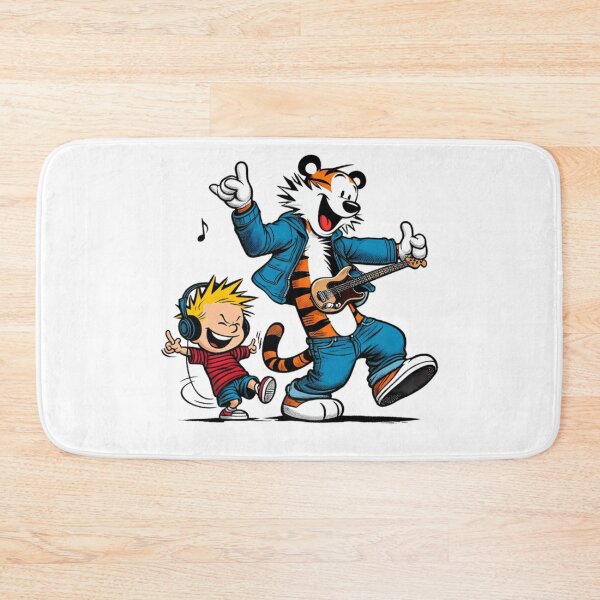 Item preview, Calvin and Hobbes listening to music  designed and sold by nandafittjex.