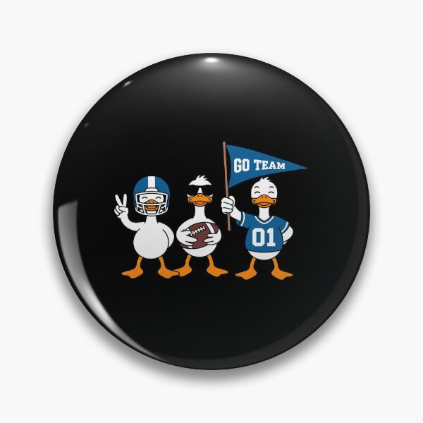 Item preview, Silly Goose Duck Football Game Day Go Cheer Blue designed and sold by JaskconLIfe23.