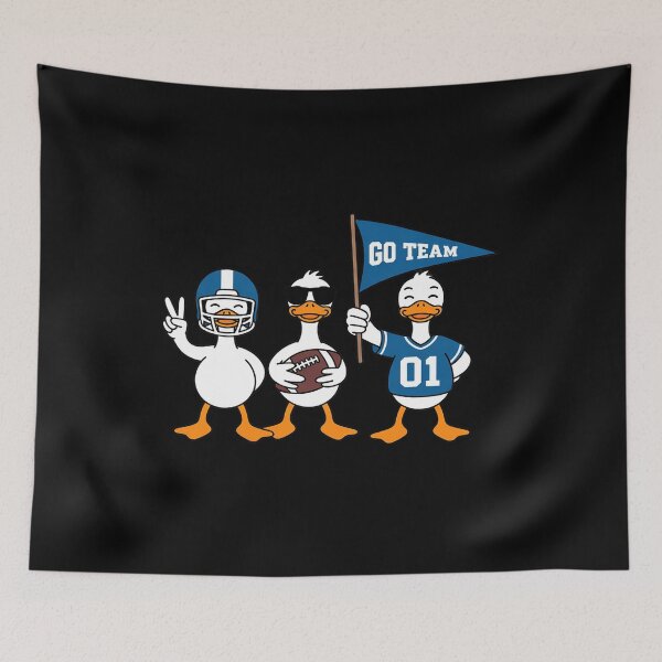 Item preview, Silly Goose Duck Football Game Day Go Cheer Blue designed and sold by JaskconLIfe23.