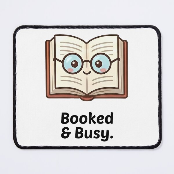Item preview, Booked & Busy Cute Bookworm Reader designed and sold by k3rstman1.