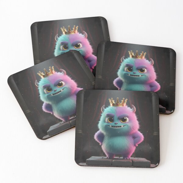 Item preview, Crowned Furry Monster King designed and sold by digisetumedia.