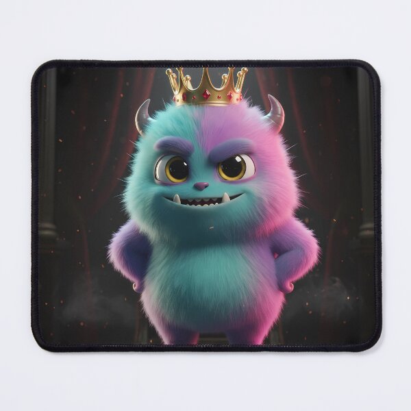 Item preview, Crowned Furry Monster King designed and sold by digisetumedia.