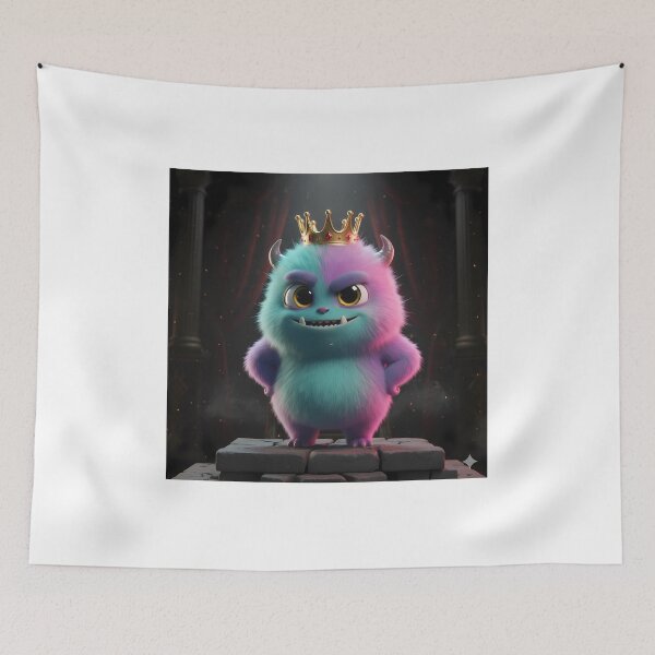 Item preview, Crowned Furry Monster King designed and sold by digisetumedia.