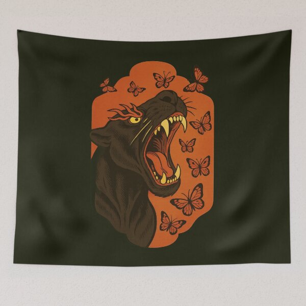Item preview, Midnight Panther Butterfly Fury designed and sold by EdvvinStudios.