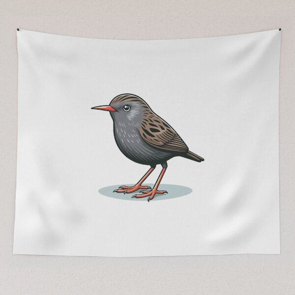 Item preview, Small Grey and Brown Garden Songbird designed and sold by cave-canvas.