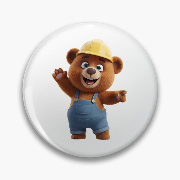 Item preview, Construction Bear Architect With Blueprints 3D Art designed and sold by vk09.