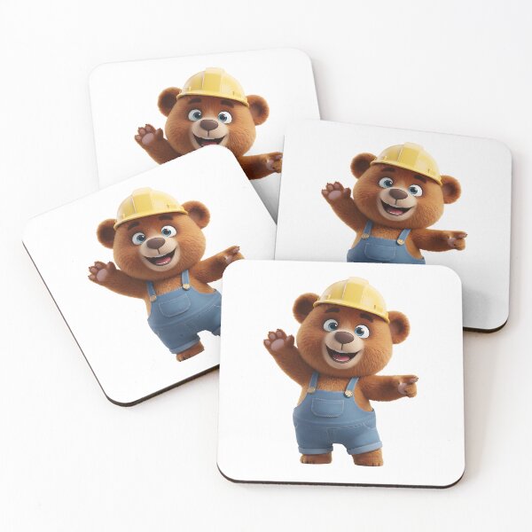 Item preview, Construction Bear Architect With Blueprints 3D Art designed and sold by vk09.